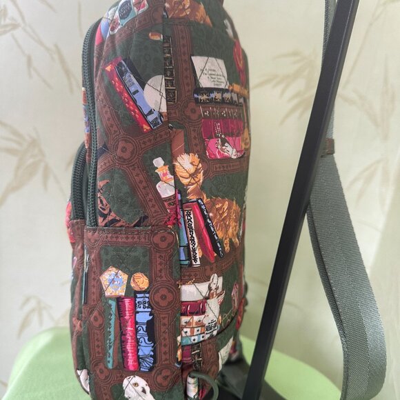 VERA BRADLEY HARRY POTTER LORMAN SLING BACKPACK:NWT HOGWARTS LIBRARY BAG #4 main image 12